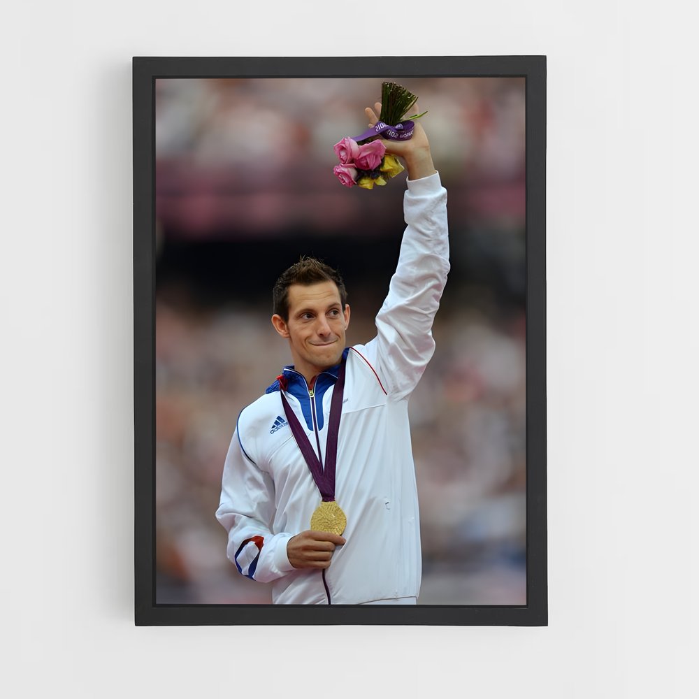 Poster L'Or Olympique – affiche Athlétisme (vue 2)